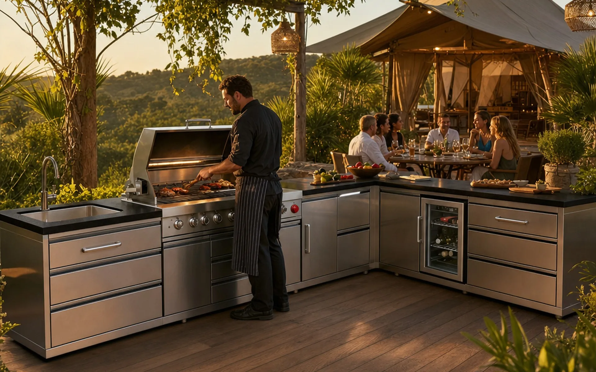 Inox Série M installed in an outdoor setting